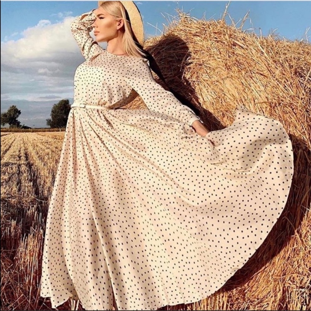 Zara polka dot dress bloggers favorite rare❤️